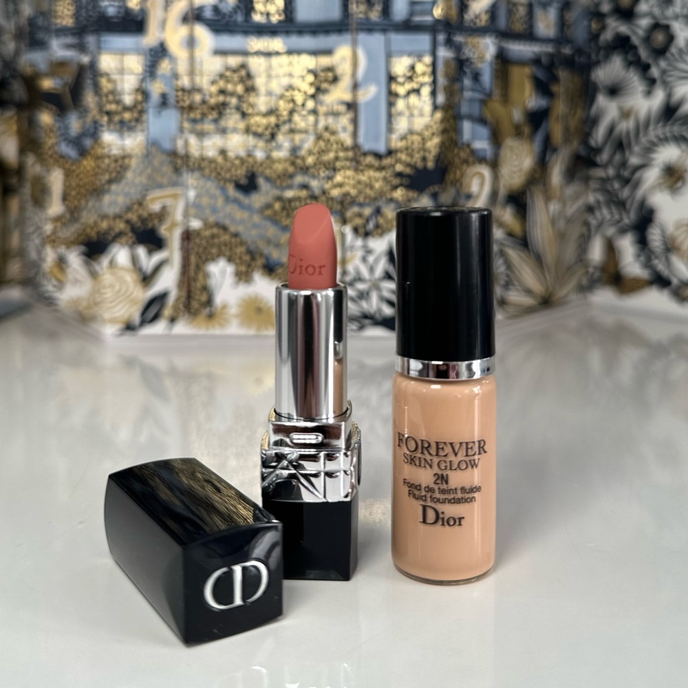 Rouge Dior lipstick & Dior Forever Skin Glow foundation